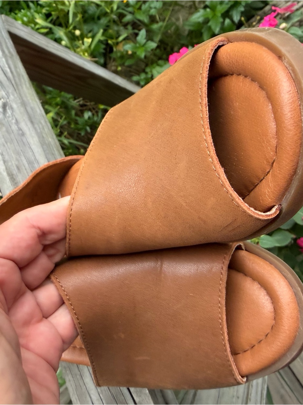 Sole Society Brown Open-Toe D’Orsay Block Heel Sandals - Picture 7 of 8